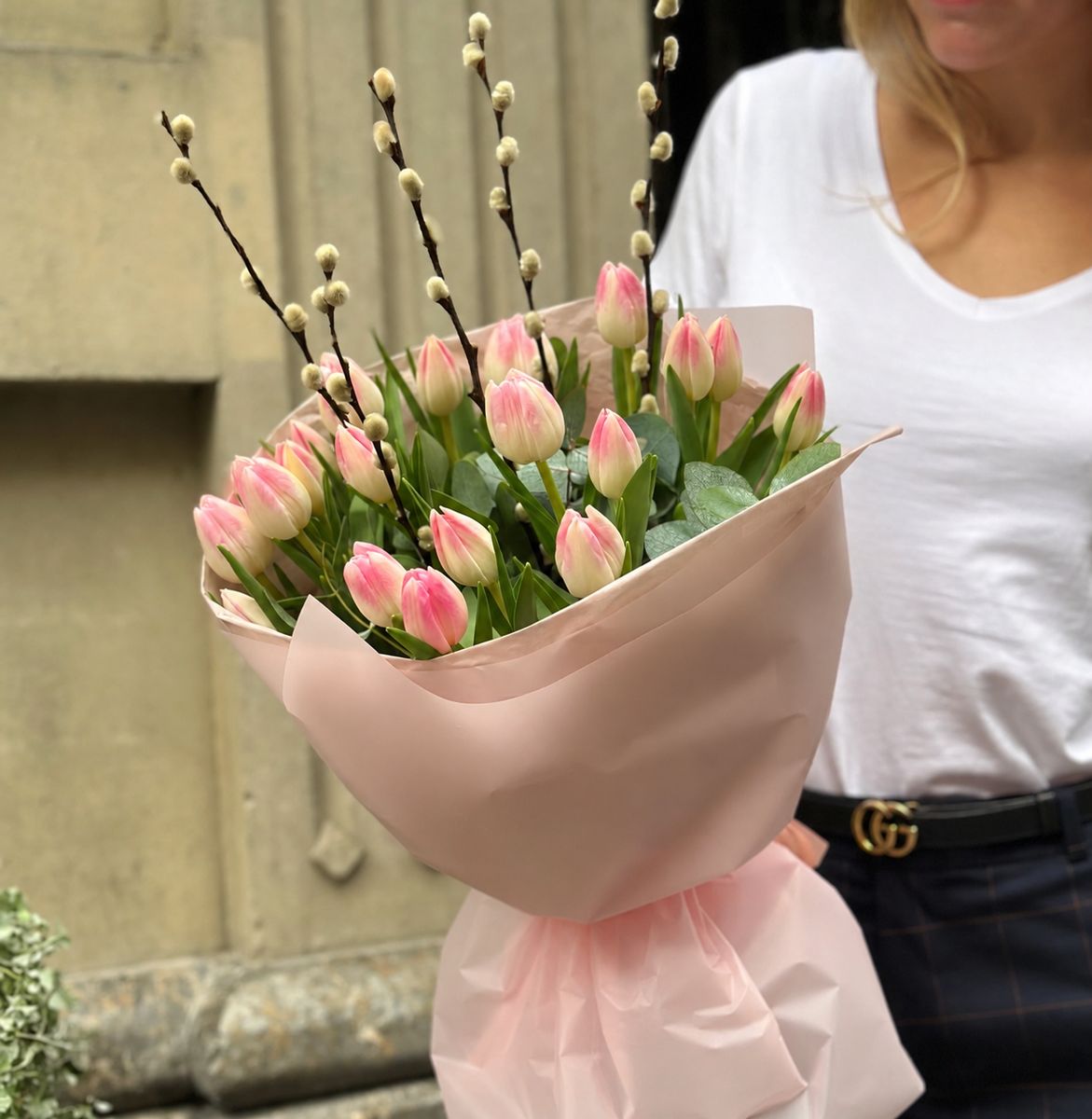Розовые Тюльпаны Мажорель — купить с доставкой в Марракеше. Цена €99