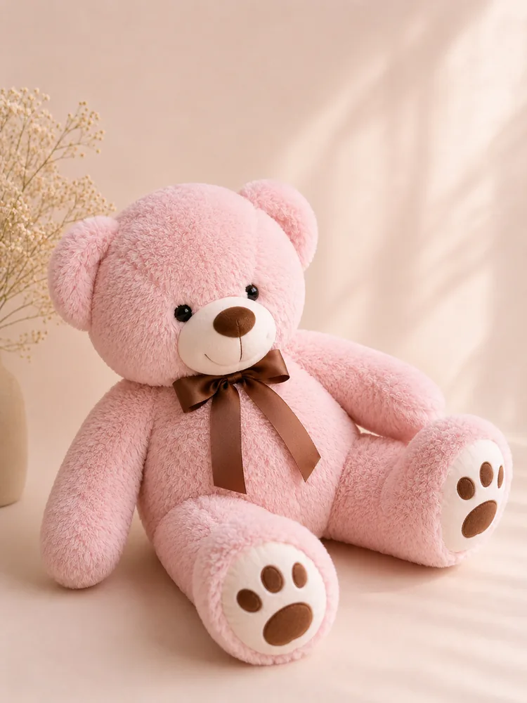 Rose — plush bear gift with a bouquet (Istanbul)